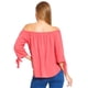 thumbnail image 3 of Blusa Mujer Hombros Caídos Holgada Con Flores Coral Casual coral CH Incógnita 330670, 3 of 5