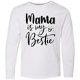 thumbnail image 3 of Inktastic Mama Is My Bestie Long Sleeve Youth T-Shirt, 3 of 5
