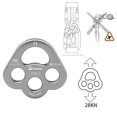 thumbnail image 4 of Dalazy Descender Plate 35KN Paw Rigging Plate 4 Holes Rock Climbing Gear Silver, 4 of 7