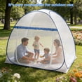 thumbnail image 6 of Mosquito Net for Bed, Folded Size 12 inch Portable Camping Travel Mosquito Net, Pop Up Mosquito Tent with Double Entry for King Queen Size Bed (Folded 12 Inch, 78.74"x70.86"x59.05"), 6 of 7