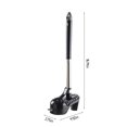 thumbnail image 3 of Toilet Brush with Base, Ergonomic Handle, Long 16.14 Inch Handle, High-Heeled Design, Silica Gel Bristles for Thorough Cleaning, Quick-Drying Ventilated Base Black, 3 of 9