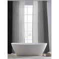 thumbnail image 6 of Black Gray Ombre Semi Sheer Curtains 84 Inch Length 2 Panels Set, Vintage Country Wooden Sheer Kitchen Curtain Privacy Voile Window Curtain for Living Room Bedroom Rod Pocket Drapes, 6 of 7