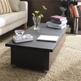 thumbnail image 5 of Furniture of America Table Basse de Rangement en Bois Donovan Noire, 5 of 5