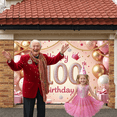 thumbnail image 6 of Pink Gold Theme Happy 100th Birthday Banner Princess Crown Design 100th Birthday Display Sparkling Sequins Balloon Decorations Centenarian Birthday Backdrop for 100th Birthday Party Princess Theme, 6 of 8