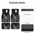 thumbnail image 5 of Cauagu Futuristic Moonlit Cityscape Pattern Car Floor Mat Set of 4,Car Carpet Mats Car Mats with Anti-Slip Backing & Driver Heel Pad Universal Fit for Cars/Trucks/SUV/Vans, 5 of 6