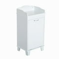 thumbnail image 3 of HomCom Modern Country Free Standing Laundry Hamper, White, 3 of 7