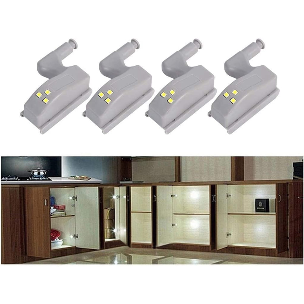 10X LED Sensor Hinge Lights for Home Kitchen Cabinet Cupboard Closet Wardrobe US 