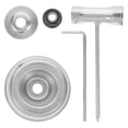 thumbnail image 1 of Kit de adaptador de cuchilla universal para cortacésped y desbrozadora, incluye herramientas de cuchilla de 5 piezas y cubierta protectora para mantenimiento, 5 uds., 1 of 4
