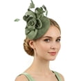 thumbnail image 3 of MuXiKeJi Clothes Headband with Feather, Women's Tea Party Hat for , Wedding, Fancy Dress Party, 3 of 5