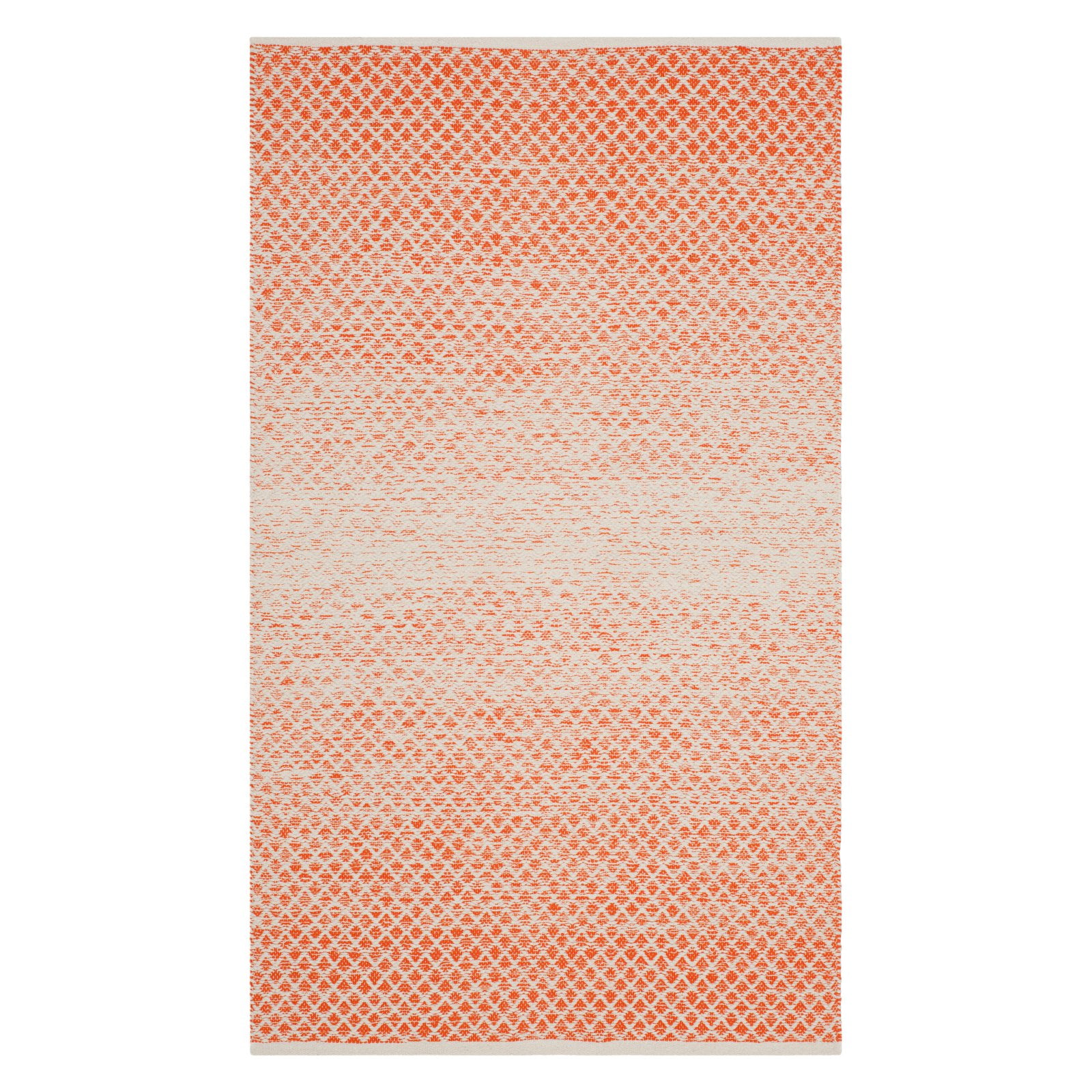 SAFAVIEH Montauk Vaughn Geometric Cotton Area Rug, Black/Ivory, 4' x 6'