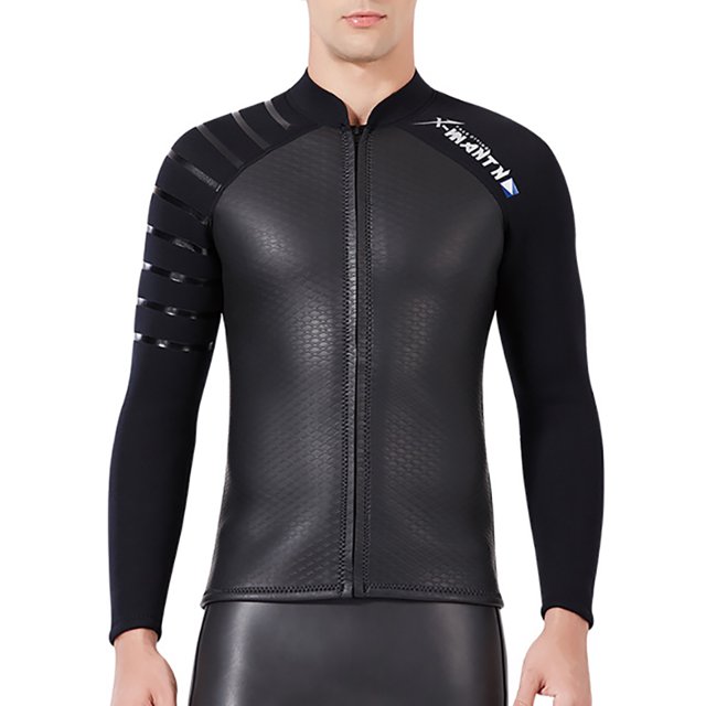 Eigraketly Trajes de neopreno Traje de buceo dividido Manga larga Pantalones largos Traje de baño Mantener el calentamiento Reemplazo de pieles de buceo Deportes acuáticos Hombre/Negro SG Eigraketly OD003284-04