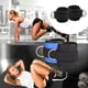 thumbnail image 1 of Correas de tobillo acolchadas para sujeción de de cable Pierna Polea de retroceso Par de entrenamiento Puños de tobillo para caderas Isquiotib Negro Soledad Correa de tobillo de gimnasio, 1 of 8