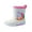 White, variant on Baby Toddler Rain Boots Waterproof Slip on Seamless PVC Rainboots for Water Beach Outdoor Playing