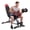 Red, variant on edx Adjustable Weight Bench, Foldable Workout Bench with Back Extension, Incline/Decline/Flat Bench, 700lbs Roman Chair for Full Body Workout, Black
