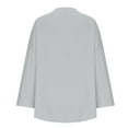 thumbnail image 6 of frariair Elegant Loose Fit Vintage Inspired Long Sleeve Top With Relaxed Silhouette Perfect For Daily Outings And Professional Settings Grey, 6 of 6