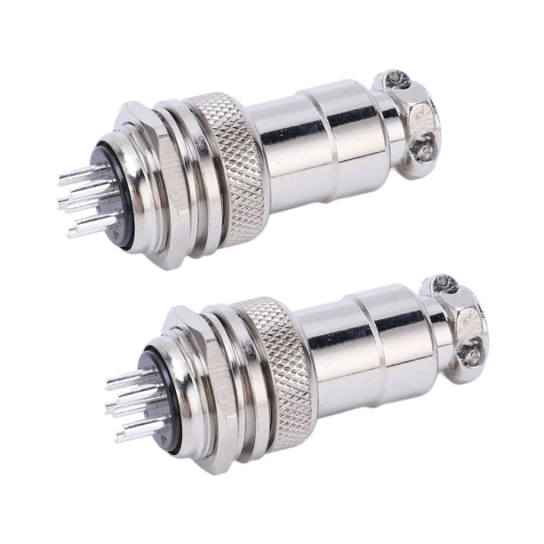 Conector De Cable De Aviación, Carcasa De aleación De Zinc, 2 Piezas, Enchufe De Larga Duración, Conector De Aviación Anticorrosión De 0,8 Pulgadas Para Equipos Mecánicos