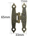 thumbnail image 2 of 6 Pièces Charnières 6533mm - Charnière Décorative en Métal Rétro Bronze avec Vis, 2 of 4