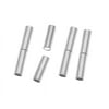 Magnetic Clasps, Tube Cord Ends Fits 3.2mm Cord, 4 Sets, Silver Plated