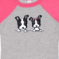 thumbnail image 4 of Inktastic Boston Terriers (dark Apparel) Boys or Girls Baby Bodysuit, 4 of 5