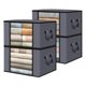 thumbnail image 1 of FLhrweasw Bolsas Almacenamiento Ropa Contenedores Almacenamiento Que Ahorran Espacio para El Domitory (60L4pack), 1 of 7