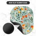 thumbnail image 3 of ERDS-Small Mouse Pad, 6 x 7 Inch（15 x 18.5 cm）, Oval Mini Mouse Pad with Non-Slip Rubber Base for Laptop Wireless Mouse Keyboard Tray Mousepad, Colorful Flowers and Plants, 3 of 4