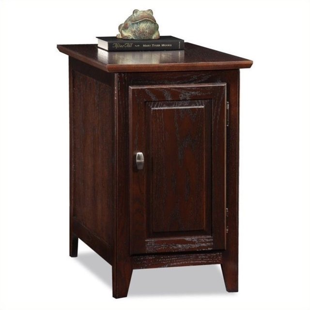 Leick Table de Rangement pour Meuble en Finition Chêne Chocolat