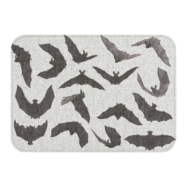 Halloween Door Mat Wear Non Slip Foot Mat Home Crystal Velvet Holiday Decoration Mat