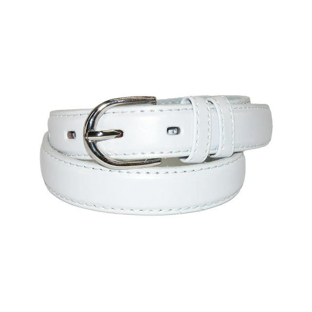 CTM® Kid's Leather 1 inch Basic Dress Belt (Pack of 2)