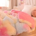 thumbnail image 4 of Plush Flannel Blanket Warm Cozy Throw Blanket for Air Conditioning Nap, Pink, 4 of 4