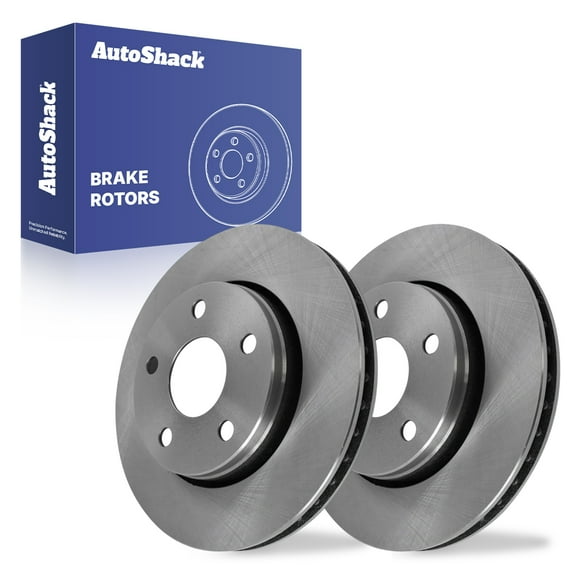 AutoShack Front Vented Brake Rotors 2-PC Set Replacement for 2007-2017 Jeep Wrangler 2018 Jeep Wrangler JK 11.89" (302 mm)