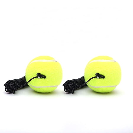 New Indoor Professional Trainer Practice Elastic Rope Rebound Tennis Training Ball 2 PCS