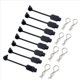 thumbnail image 4 of 16 Piezas RC Car Body Clip Retenedor de Goma Shell Hebilla Fija Lock 8301 para VehíCulos Arrma 1/8 1/10 1/16, 4 of 4