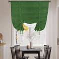 thumbnail image 3 of Ombre Waves Tie Up Curtains for Windows, Adjustable Balloon Window Shades, Abstract Art Gradient Sage Green Modern Kitchen Window Treatments Farmhouse Short Curtains with Rod Pocket 42"x45", 3 of 8