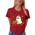 thumbnail image 6 of Akiihool Fall Graphic Tees for Women Halloween Shirts Womens Witch Tshirts They Missed One Shirt Spooky Tee Tops (Red,2XL), 6 of 7