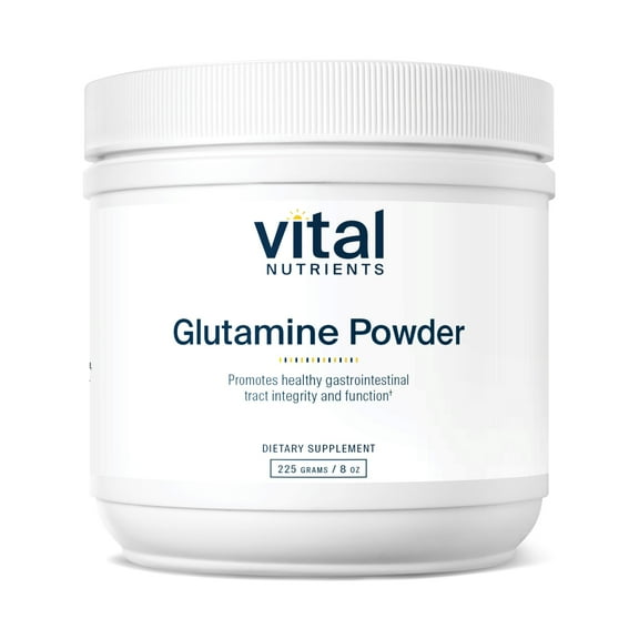 Vital Nutrients - Glutamine Powder - Gastrointestinal and Immune Support - Vegetarian L-Glutamine - 225 Grams