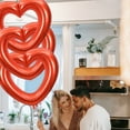 thumbnail image 4 of 33-Inch Large Hollow Heart Balloons - Heart Balloons, Romantic Large Hearts Foil Balloons, Heart Shape Foil Mylar Helium Balloons for Valentine's Day Wedding Party Decorations, 4 of 6