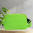 thumbnail image 6 of Fanny Pack Pouch Purse Adjustable Strap Waist Bag for Outdoor Hiking Walking Bright Green, 6 of 8