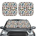 thumbnail image 2 of Windshield Sun Shade, Cute Butterfly A Foldable Car Sun Shade Windshield For Front, 2 Pieces, 2 of 4