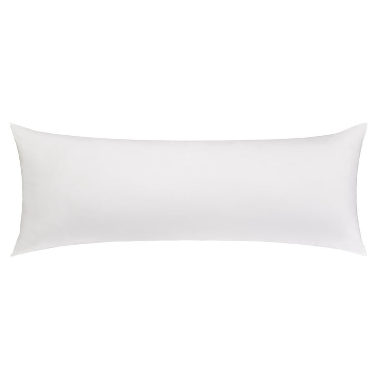 Mainstays Body Pillow, White, 20x54 