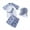 Grey Dinosaur, variant on Kids Boys Chic Cartoon Animals Printed Rash Guard with Hat 3pcs Swimsuit Pool Party Swimwear Beach Bathing Suit (Navy Blue/White, 7)
