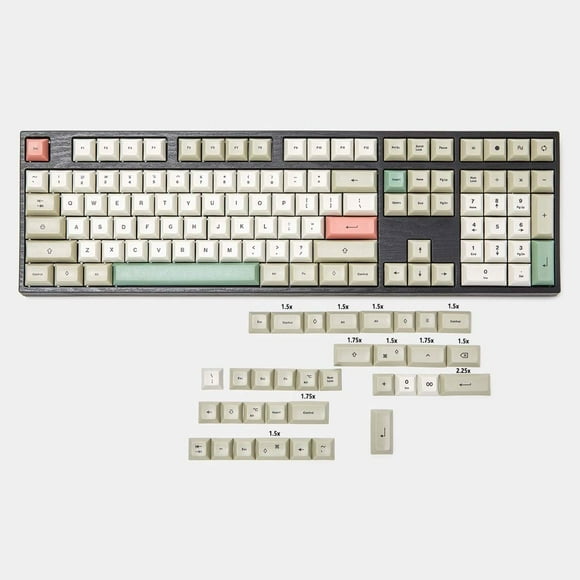YMDK 143 DSA Dye Sub 9009 Retro PBT Full Keycap for MX Mechanical Keyboard Filco 104 TKL 61 KBD75 Kira96 YMD96 XD64 68 (Only Keycap)