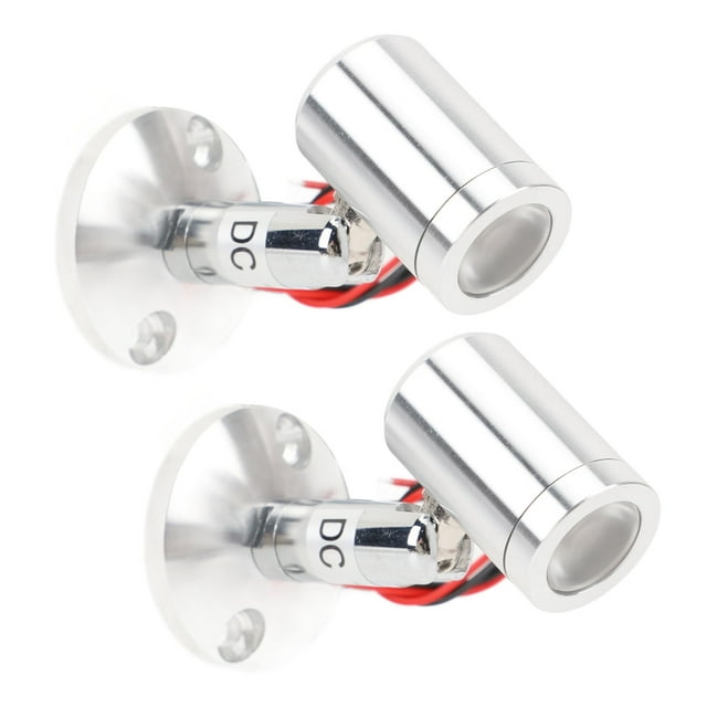 LED Spotlights, DC12V Adjustable Angle 2 Pack LED Spot Lights, High Brightness Indoor Accent Lighting, Ceiling Spot Light for Jewelry Display Case, Shopping Malls, Supermarkets