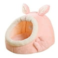 thumbnail image 3 of Cats Cave Bed Cuddle Anti Slip Small Dog Bed Comfortable Super Soft Cushion Pink Small, 3 of 7