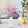 thumbnail image 4 of Clearance Under $1 Pink Glitter Branch Christmas Table Decoration with Sequins and Flexible Stems - 1 Piece, 4 of 5