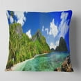 thumbnail image 2 of Designart Tropical Scenery - Landscape Photography Throw Pillow - 16x16, 2 of 5