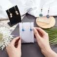 thumbnail image 3 of 6pcs Earring Display Stand, 3 Colors PP Slant Back Necklace Holder Jewelry Organizer Stands Dangle Earring Display Rack for Selling Earring Merchant Show Retail, 0.16x0.27x0.43 inch, 3 of 7