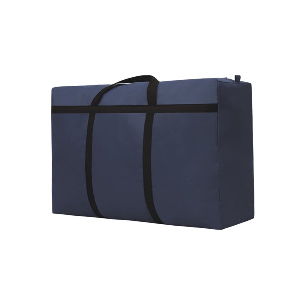 Advancent Bolsa de tela de gran capacidad con amplia aplicación, bolsa móvil resistente a desgarros para viajes y mudanzas Almacenamiento y organización del hogar azul oscuro-180L