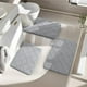 thumbnail image 1 of Juego de 3 alfombrillas de baño de espuma con agarre antideslizante, suaves, absorbentes y de secado rápido para mayor seguridad y comodidad en el suelo del baño. Lavables a máquina. Gris, 1 of 7