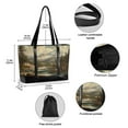 thumbnail image 2 of FORMRS Canvas Laptop Tote Bag for Women with 15.6" Computer Compartments Shoulder Handbag, Snow Mountains, 2 of 7