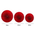 thumbnail image 7 of Tachiuwa 6 Pieces 2024 Chinese New Year Paper Fans Blessing Ornament Gifts Red Traditional Paper Fans for Holiday Celebrations Wedding, 7 of 7